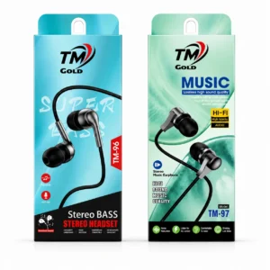 TM Gold TM-96-97 Stereo Bass Earphones