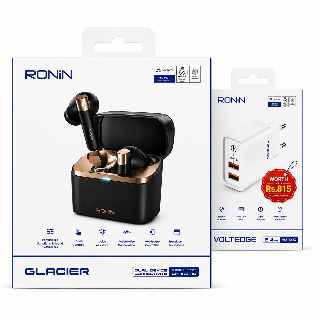 Ronin R-7110 GLACIER Earbuds